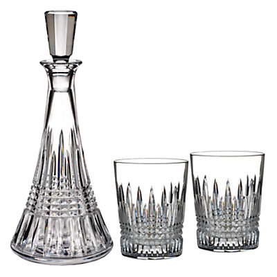 Waterford Lismore Diamond Cut Lead Crystal Decanter and Tumblers Set Waterford Lismore Diamond Cut Lead Crystal Decanter and Tumblers Set